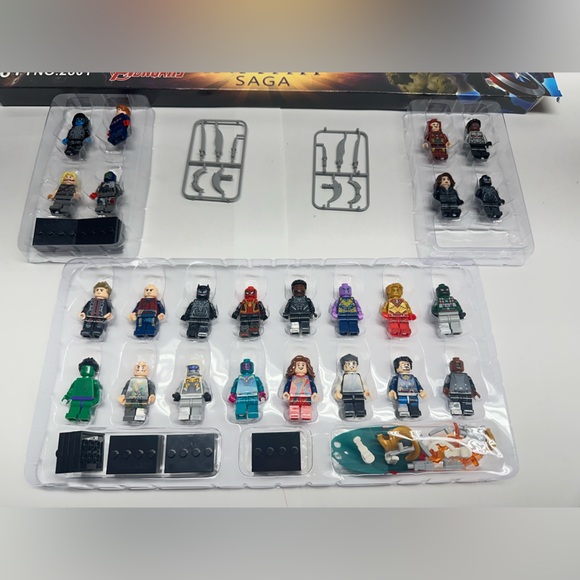 Marvel Other - Avengers Action Figures + Accessories Building Blocks Brick Mini Figure 24+ Pcs